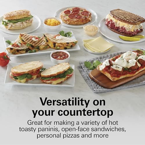 Chrome Finish 8x10 Inch Nonstick Panini Press & Sandwich Maker