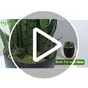 Artificial Snake Plant 28in Faux Sansevieria Indoor Outdoor Decor - Pet Safe