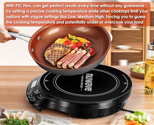 Nuwave Induction Cooktop 10.25-Inch Shatter-Resistant Ceramic Glass with Precise Temperature Control
