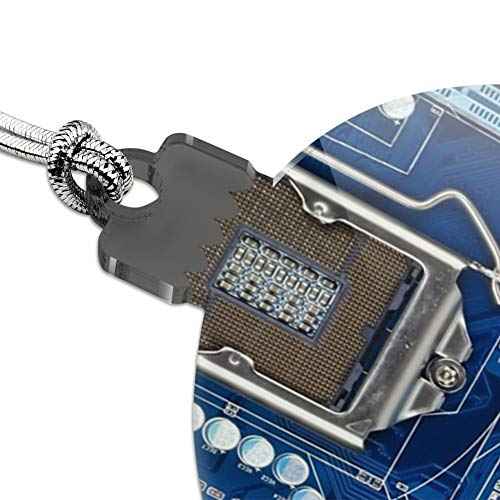 GRAPHICS & MORE Blue Computer Motherboard Processor CPU Acrylic Christmas Tree Holiday Ornament