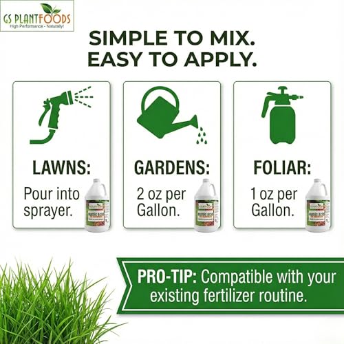 GS Plant Foods Humic Acid Soil Amendment 1 Gallon Organic Liquid Fertilizer