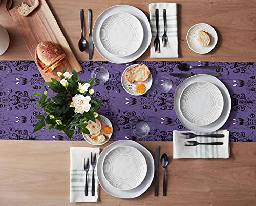 Halloween Table Runner 13x70in Fabric Decor for Wedding Birthday Baby Shower
