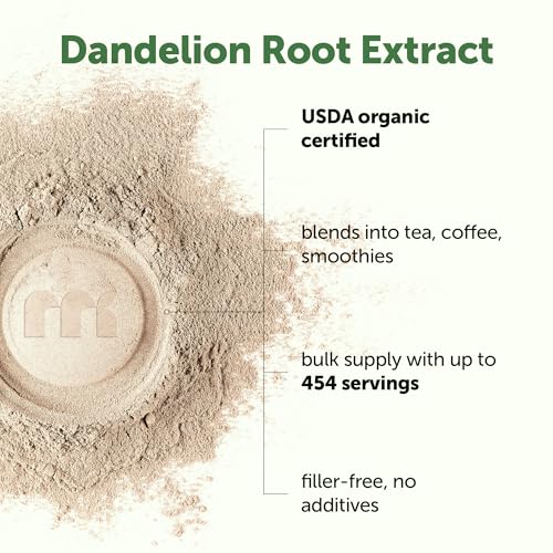 16oz Organic Dandelion Root Extract Powder for Tea & Recipes - Micro Ingredients