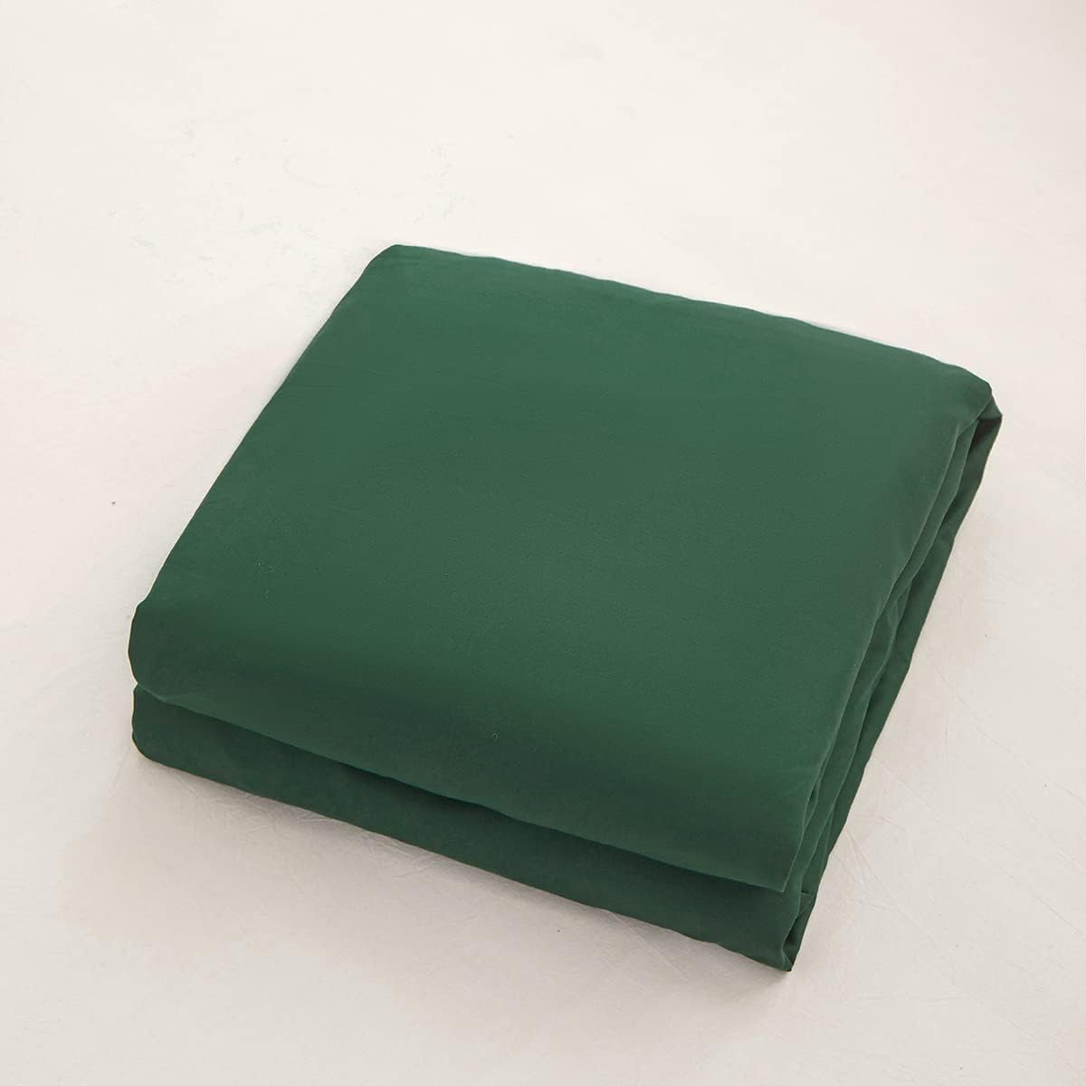 Queen Size Fitted Sheet by [Brand Name] - Soft Microfiber, 15-Inch Deep Pocket, Dark Green | Fade & Shrink Resistant