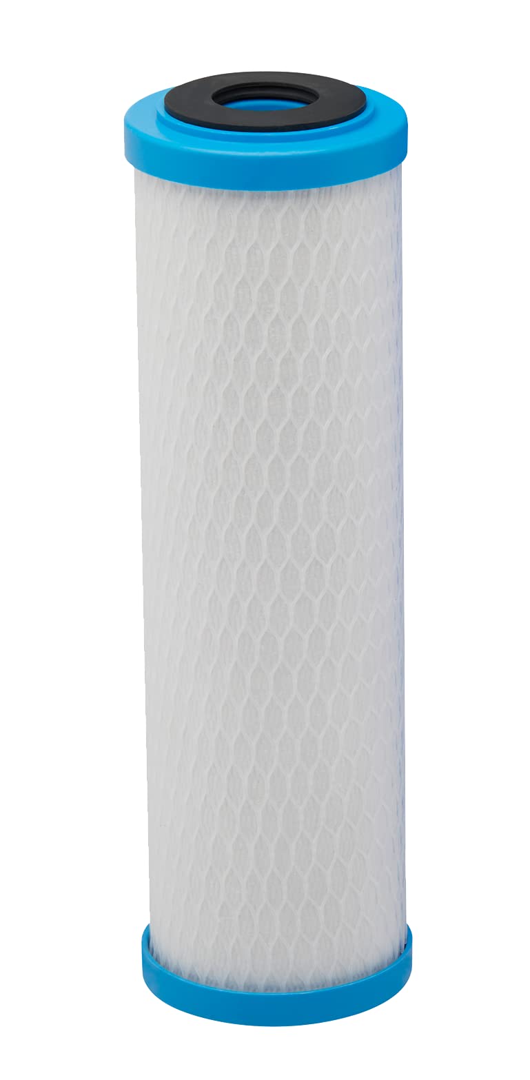 Pentair Pentek ChlorPlus Protect 10 Replacement Cartridge, 1 Micron Carbon Block, Reduces PFOA, PFOS, Chlorine and Chloramine, NSF/ANSI 53 Certified, 10-Inch Undersink, 5.13" x 12.23"