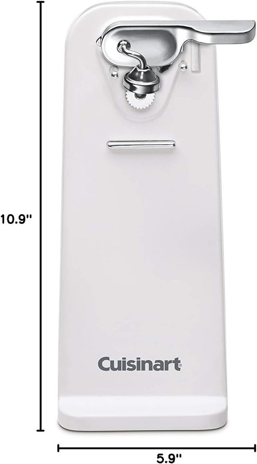 Cuisinart Deluxe Electric Can Opener - Limited Edition White Design for Effortless Opening