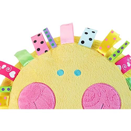 Snuggle Stuffs Hello Sunshine 14" Yellow Plush Throw Pillow