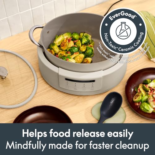 BELLA 10-in-1 7Qt MultiCooker with Non-Toxic Ceramic Coating - Oatmilk Edition