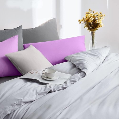 FLXXIE King Pillow Cases - Soft Microfiber Covers with Envelope Closure | Wrinkle & Stain Resistant, 20x36, Lavender