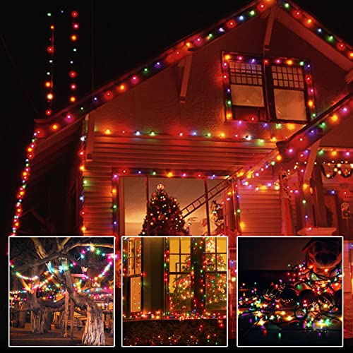 XMASLAND Ultra-Bright 300-Count Connectable Green Wire Mini Christmas Lights (2 Sets of 150) 63.8ft