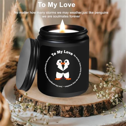 Keliperry Penguin Romantic Candles for Her Him - Anniversary & Christmas Gift