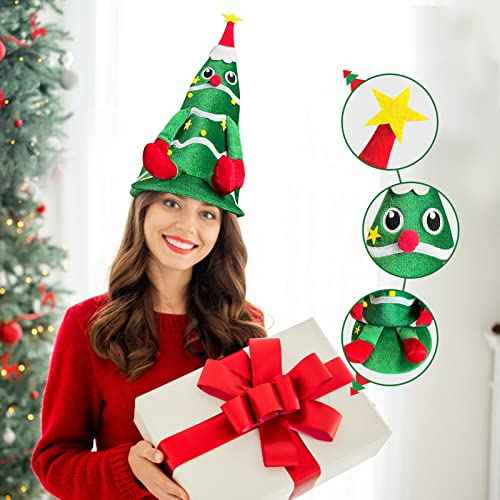 Christmas Elf Hat, Gnome Hat, Strange Dr. Seuss Hats,Holiday Duck Cap for Xmas New Year Festive Party Supplies