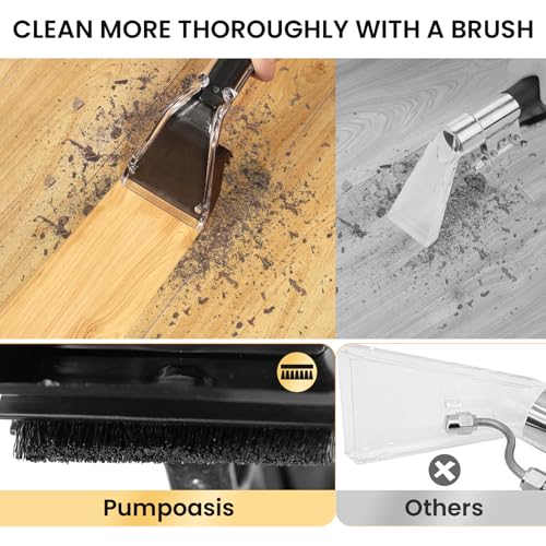 Pumpoasis Hard Bristle Carpet & Upholstery Extractor Kit with 10FT Hose & 25FT Water Line – Includes Shell (Variation of This Listing)