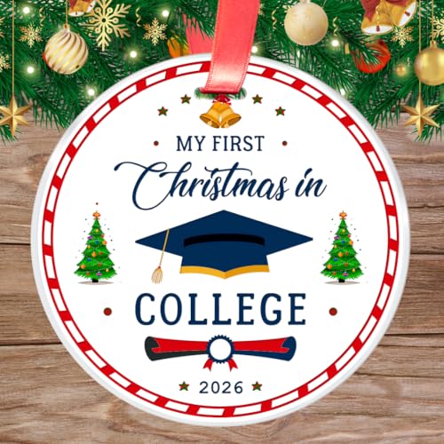 First Year of College Christmas Ornament - Unbreakable 2026 Keepsake Gift