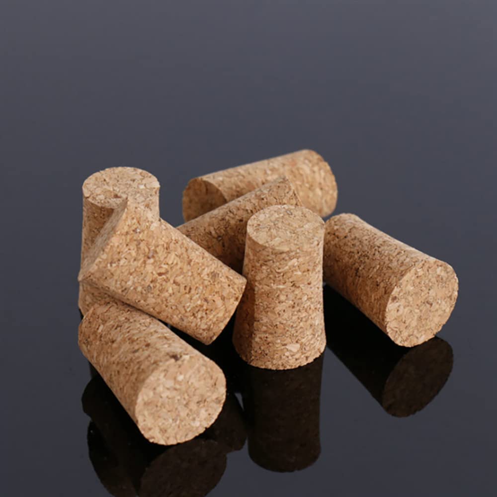 40Pcs Cork Stoppers 8 Sizes Wooden Tapered Cork Plugs, Wooden Tapered Wine Bottle Stoppers Replacement Corks for Wine Beer Bottle Crafts