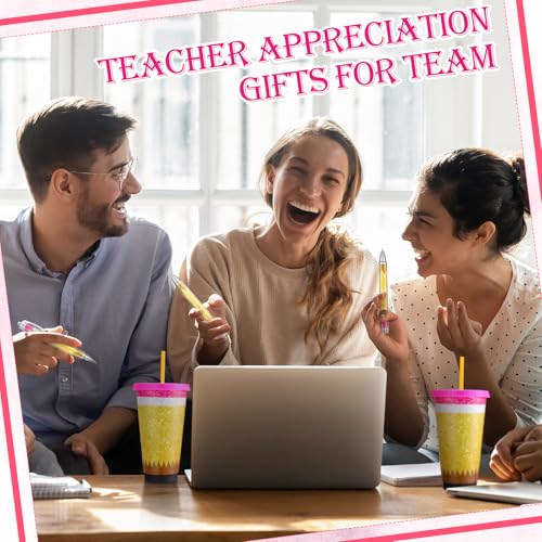 Multicolor 48 Pcs Teacher Appreciation Gift Set with Plastic Pencil Cups - Classic Design