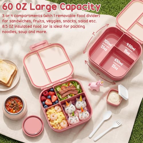 Kids Bento Lunch Box Set with Thermo Food Jar - Game Variation