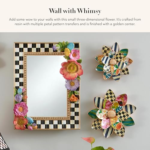 MacKenzie-Childs Hanging Wallflower Wall Decor - 9x9 Inches, Medium