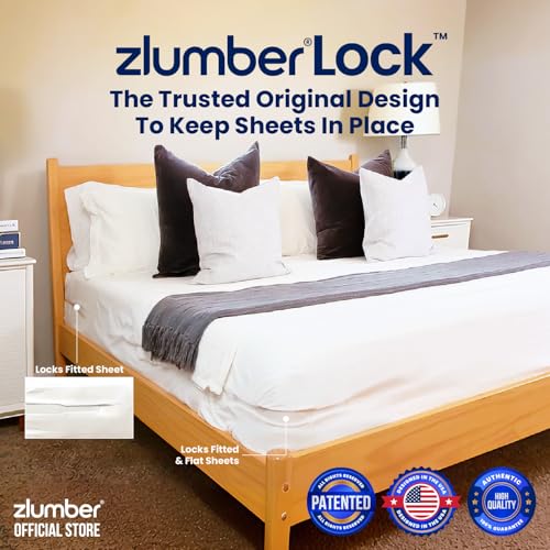 ZlumberLock Corner Lock Sheet Holder with Heavy-Duty Mattress Straps – Secure Fit, Easy Installation