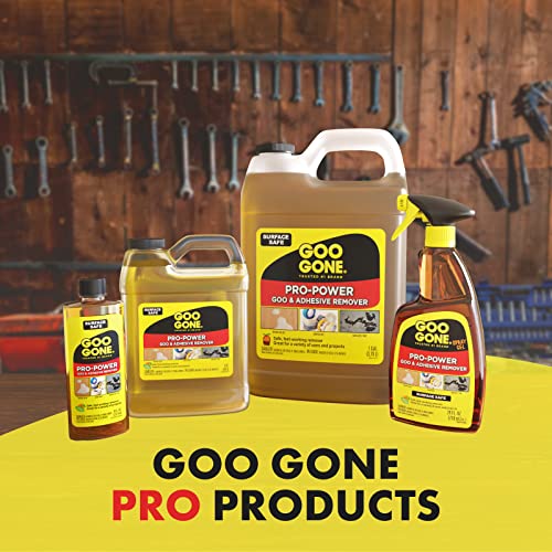 Goo Gone Pro-Power Adhesive Remover 64 Oz - Heavy Duty Sticker & Grease Cleaner