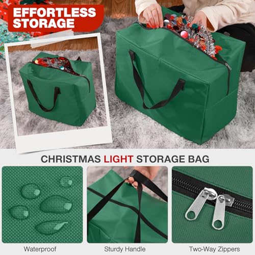 KPX 3 Pack Christmas Tree Storage Bag for 9 Ft Artificial Tree Waterproof & Reinforced Handles