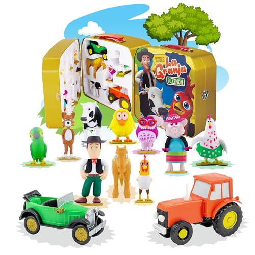 Farm of Zenon Action Figurine Set - 12 Characters + Gold Storage Tin