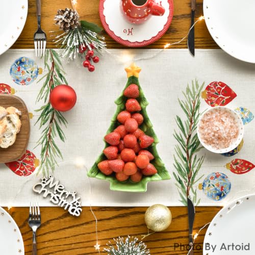 Artoid Mode Nutcracker Christmas Table Runner Home Party Decor 13x120