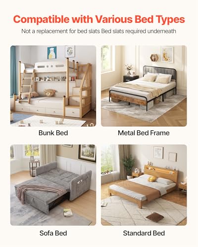 Queen Size Foldable Bunkie Board for Mattress Support, Anti-Sag, 80.3x60.2 in