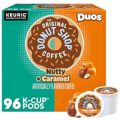 Nutty + Caramel Coffee Pods - Medium Roast, Recyclable Keurig K-Cup, 24 Count (Pack of 4)
