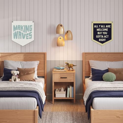 Lacama Surf Decor,Coastal Beach Room Decor Aesthetic, Making Waves Linen Banner Wall Hanging Banner Flag Decor for Coastal Surfer Room Bedroom Beach Decorations