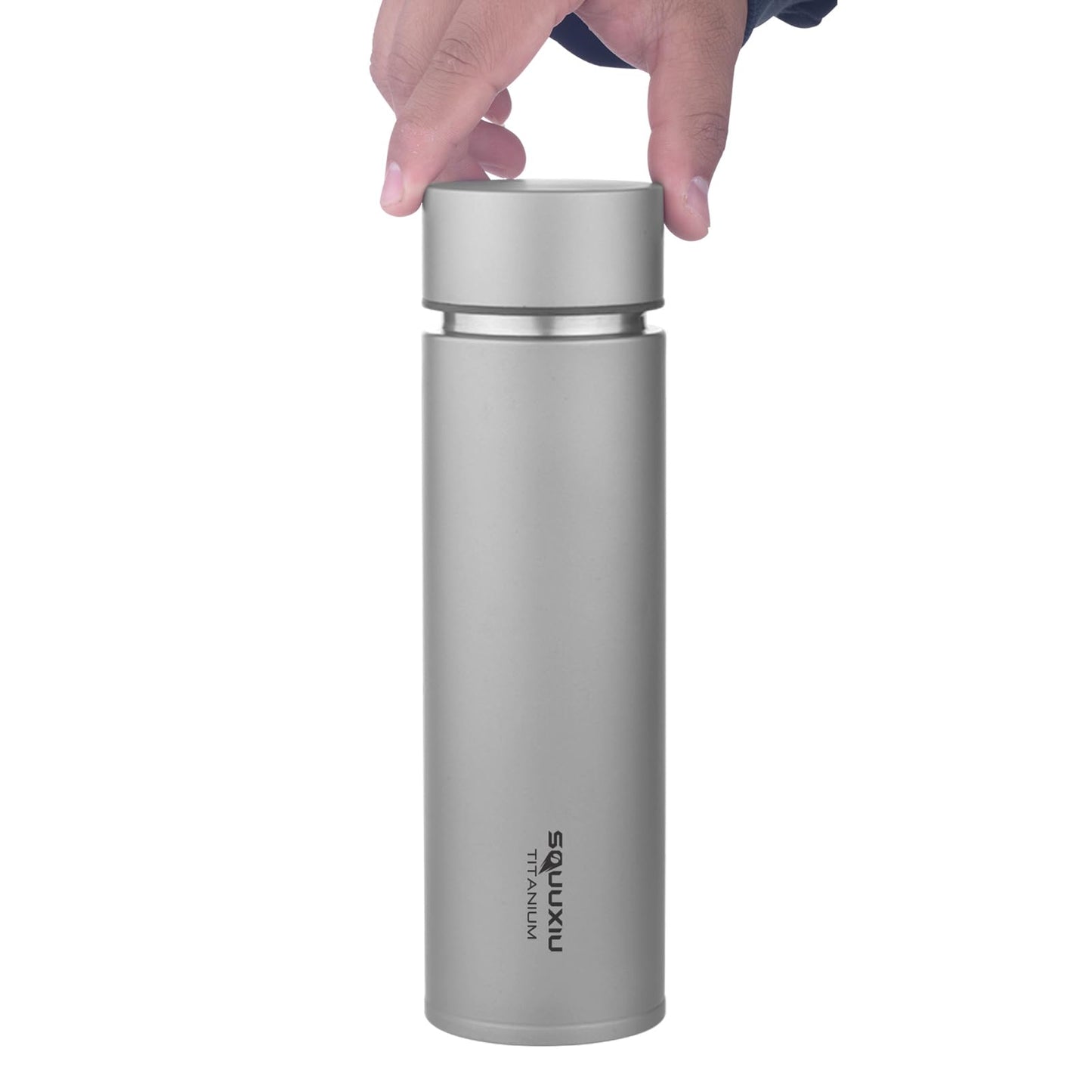Lightweight Travel Insulated Water ttle 450ml Vacuum Flask with Tea Filter Outdoor Metal Water ttles Camping Hiking Travel ttles