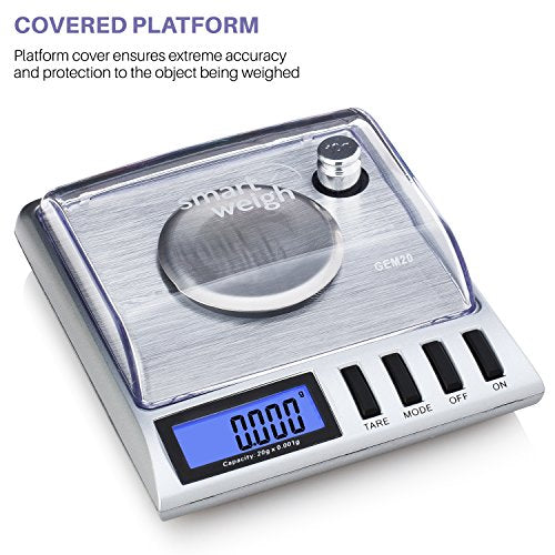 20g Capacity Milligram Scale with Accessories - Precise Gold Jewelry Gem Coin Weighing