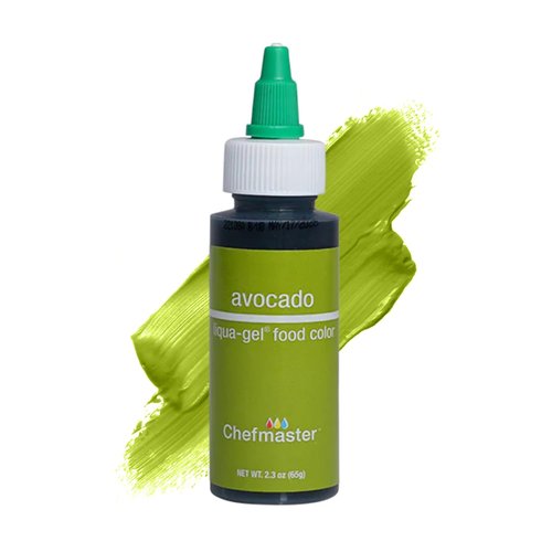 Chefmaster Avocado Liqua-Gel® Food Coloring - Vibrant Professional-Grade Dye for Icing & Frosting | 2.3 oz