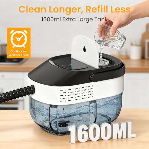 Granarbol Handheld Steam Cleaner 1.6L - Home & Car Deep Cleaning, Rapid Heat