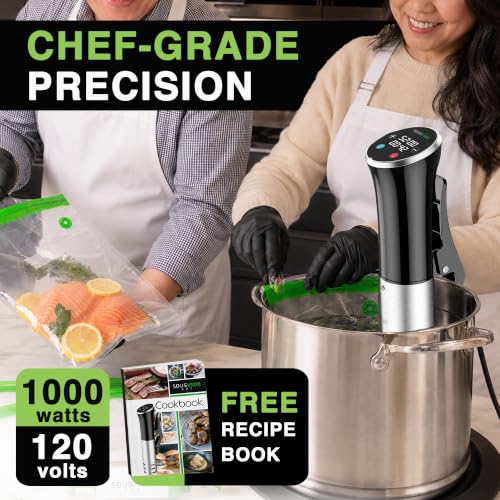 Sous Vide Art Deluxe 30-Bag Immersion Cooker Kit with Digital Timer & Pump