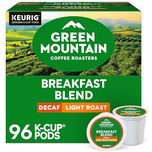 Decaf Breakfast Blend Coffee Pods - Green Mountain, 24 Count Pack of 4
