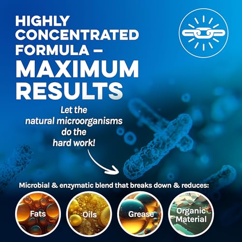 PRO-PUMP Septic Saver Kit - 12 Water-Soluble Packets & 1 Qt HI-COUNT Liquid, Year-Round Septic Maintenance