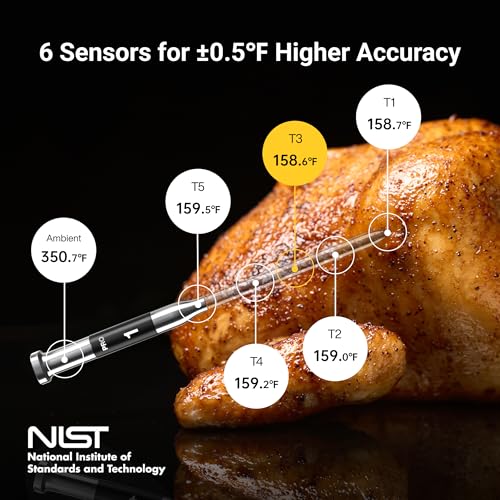 ThermoMaven Sub-1G Wireless Meat Thermometer with Standalone Base - Red