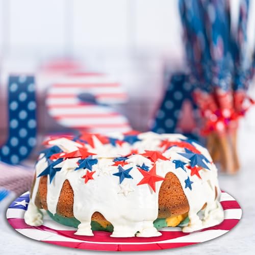 Aixuler 4th of July Disposable Plate Set 40pcs - Patriotic Party Food & Dinnerware