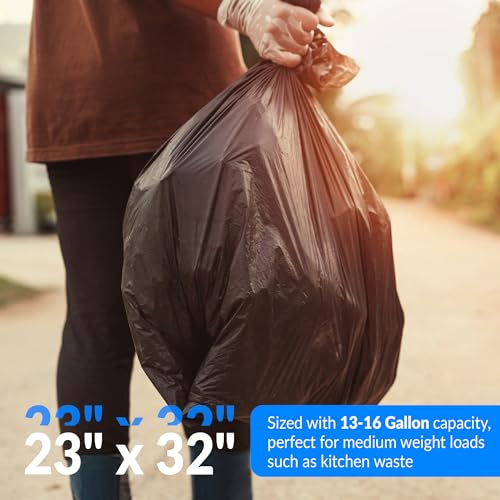 Reli 13 Gallon Trash Bags Pack of 250 Clear Tall Kitchen Liners