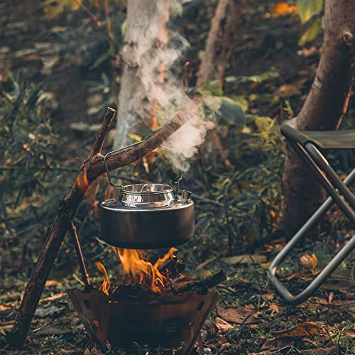 Fire-Maple Antarcti Camping Kettle 1.6 Quarts Stainless Steel Open Fire Pot