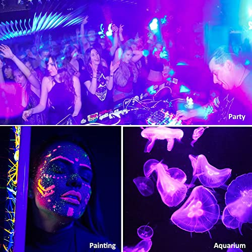 YANYCN 4 Pack 240W LED Black Light Flood Lights Outdoor Waterproof Neon Party Halloween