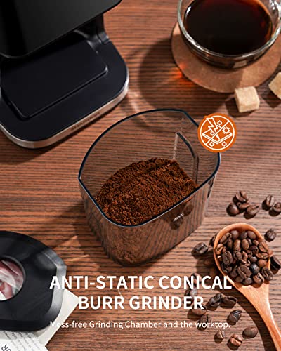 Medium SHARDOR Conical Burr Espresso Coffee Grinder with Timer & Adjustable Settings