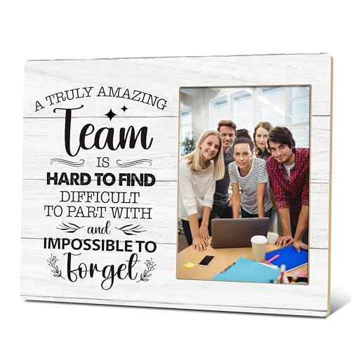 Appreciation Photo Frame, Thank You Gifts For Boss Leader Employee, A Truly Amazing Team Is Hard To Find Picture Frame Gifts For Retirement Christmas Thanksgiving, Team Gifts For Office Decor -51