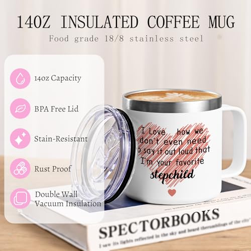 Gtmileo Stepmom Gifts, I'm Your Favorite Stepchild 14oz Insulated