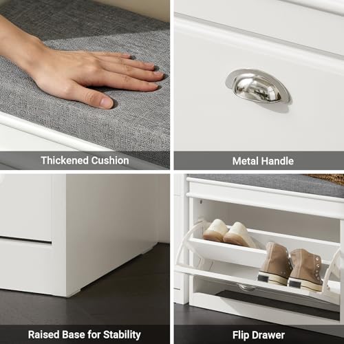 Haotian Small Shoe Cabinet for Entryway