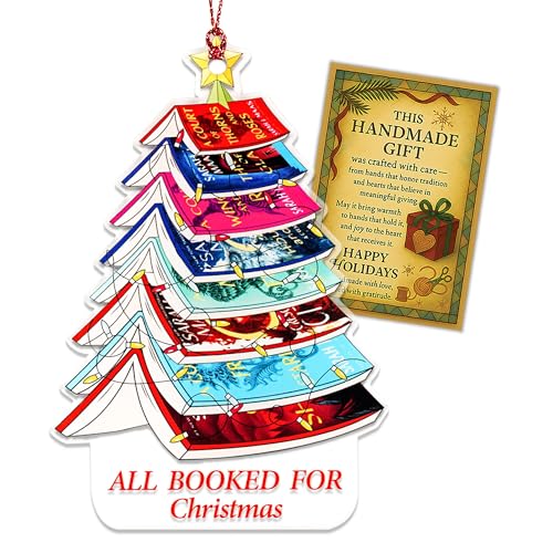 Christmas Book Ornament - Gifts for Book Lover - Book Tree Ornament