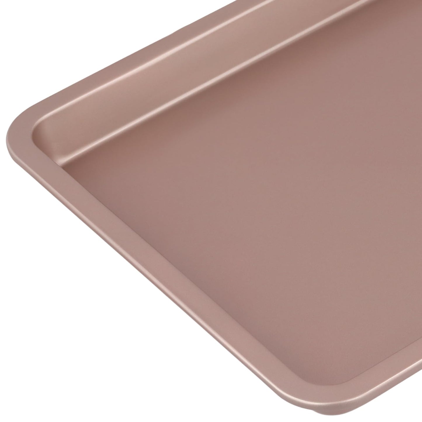 SHEUTSAN 4 Pack Gold Baking Sheet Pan, 13 x 9 x 1 Inch Carbon Steel Oven Tray, Cookie Sheet Pans for Cooking, Roasting