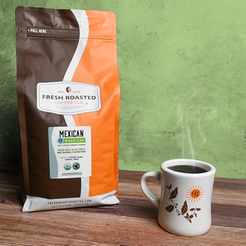 Half-Caf Organic Mexican Water-Processed Whole Bean Coffee 5 lb - Variation of THIS listing