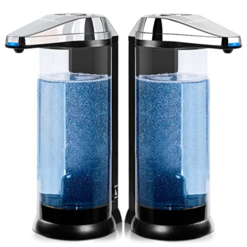 17oz Touchless Liquid Soap Dispenser - Chrome 2-Pack, Adjustable Volume